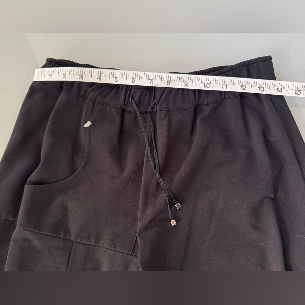 Oblique Creations Wide-Leg Jogger Pants – Black – Made in Italy – Size 0 - Picture 4 of 6